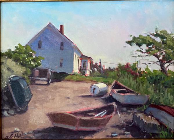 Vaughn House in June 16x20" oil