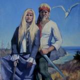 Monhegan Pirates 36x48 oil