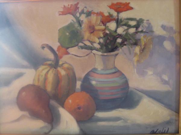 Late Fall Still life 12x16" oil sold