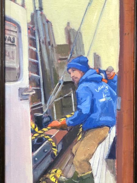 Jeff and the Laura B  12x24"oil