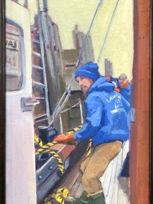 Jeff and the Laura B  12x24"oil