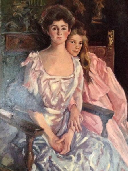 Sargent Copy "Mrs. Fiske and he Daughter, Racheal" 32x60"
