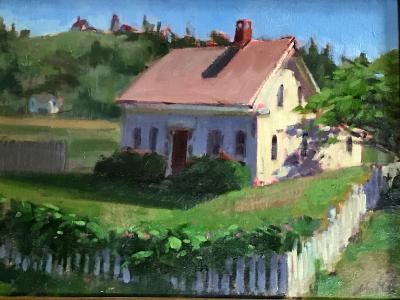 Monhegan Cottage 12x16" oil sold