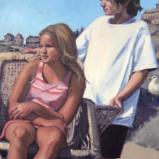 Monhegan Kids 24x42 oil