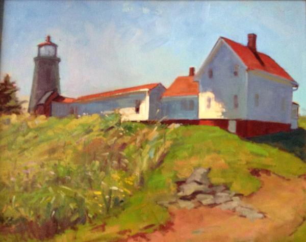 Lighthouse Field 24x30" oil sold