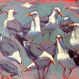  Bluegreen Gulls 18x24" oil sold