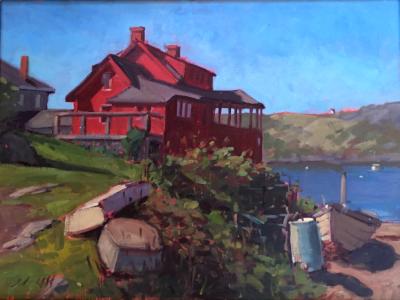 Morning at the Red House 18x24" oil