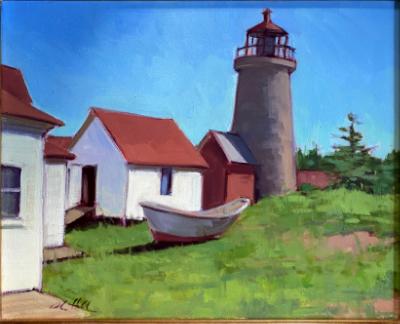 Light House on Monhegan 16x20" oil