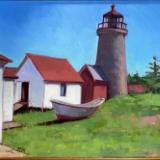 Light House on Monhegan 16x20" oil