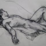 Resting Male 18x24" Charcoal 