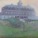 Island Inn in the Fog 12x16" oil sold