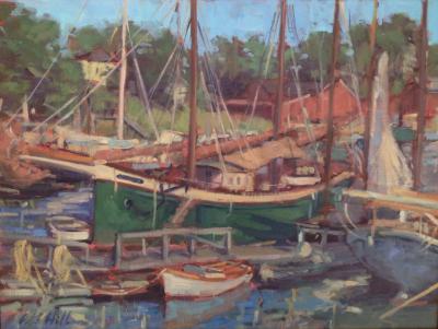 Camden Harbor  18x24" oil sold