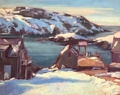 Winter Dock 16x20" oil sold