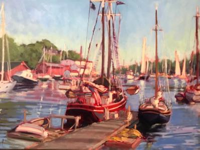 Camden Harbor 24x36"oil sold