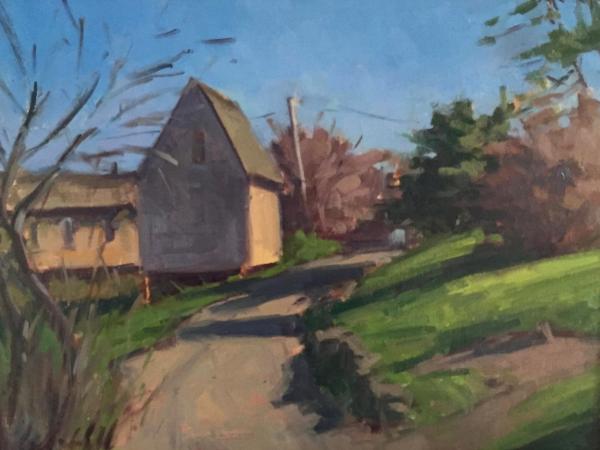 March Rope Shed 12x16" oil