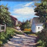 Monhegan Village 12x12" oil