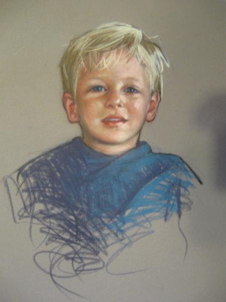 Young Boy 16x20" pastel