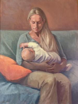 Madonna 30x40" oil