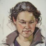 Claire 12x16" oil 