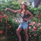 Gardener 24x36" oil