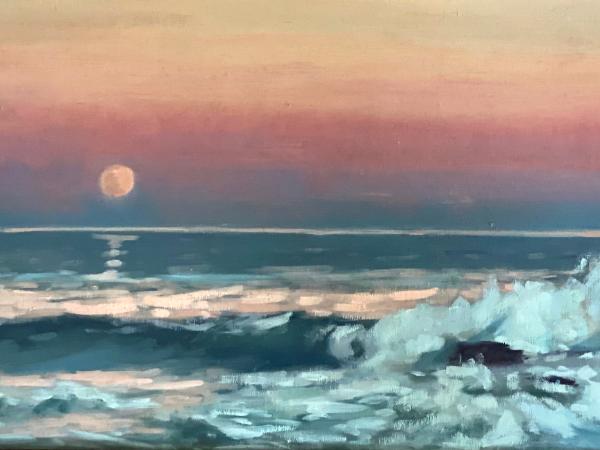 Full Moon Rising 12x24"oil