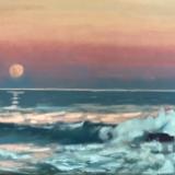 Full Moon Rising 12x24"oil