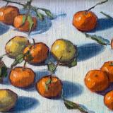 Tangerines 3  9x12" oil