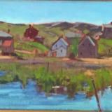 Across the Marsh 12x36" oil
