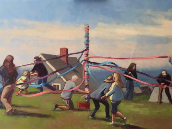 Monhegan May Day 24x48" oil