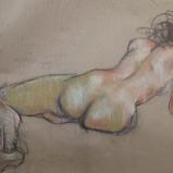 Female Back  18x24" pastel