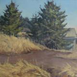 End of the Road March 18x24" oil
