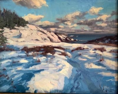 Christmas Cove, Winter 16x20" oil