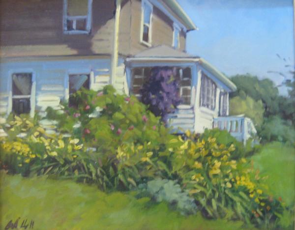 Kathy's Garden  12"x16"  oil