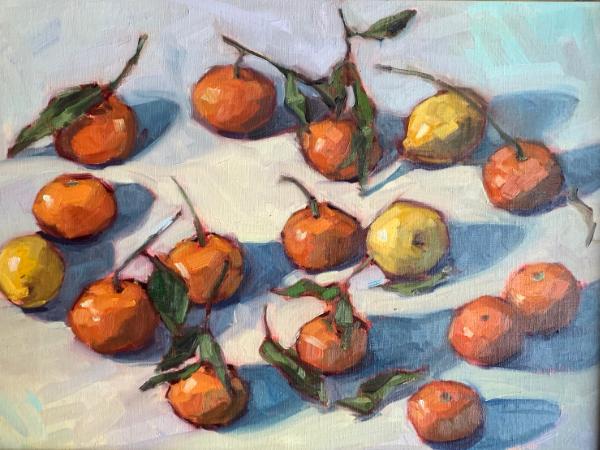 Tangerines 1 12x16" oil