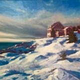 Kent House Winter 18x24" oil