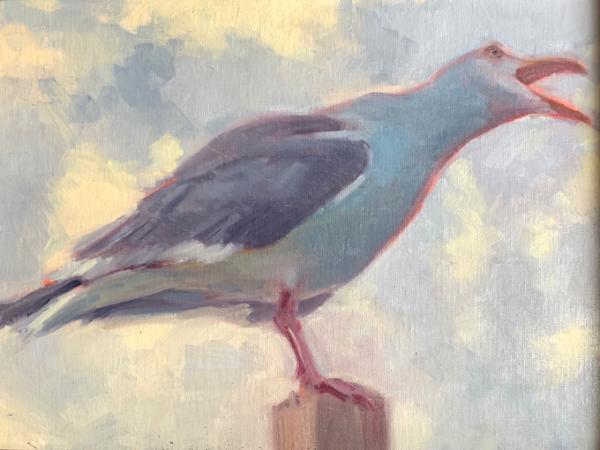 Gull Call 9x12" oil