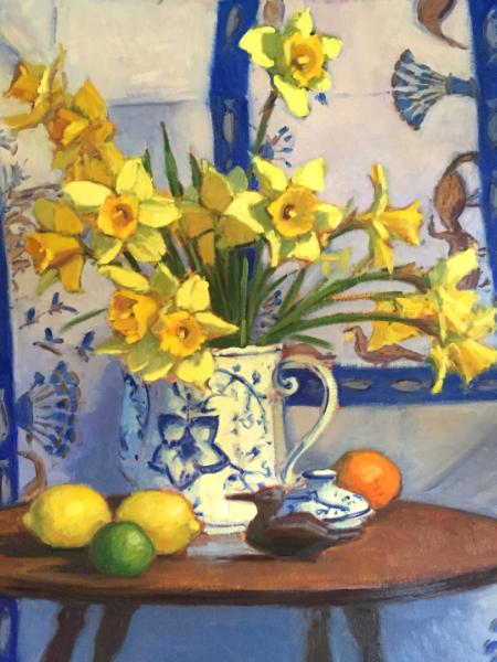 Egyptian Daffodils 2 18x24" oil