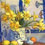 Egyptian Daffodils 2 18x24" oil