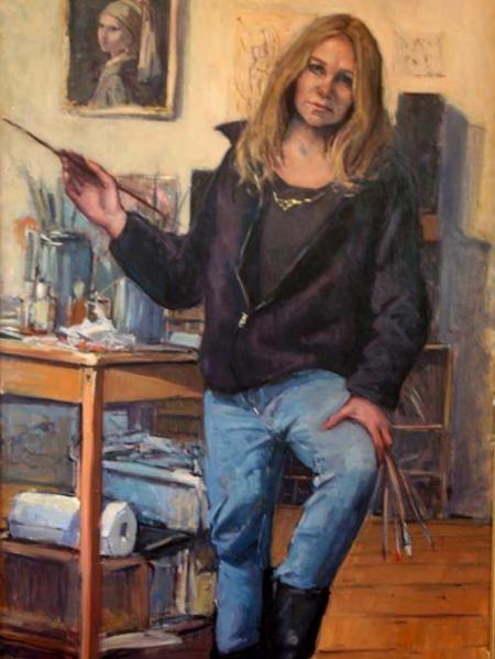 Self Portrait from Last Winter  40x60" oil