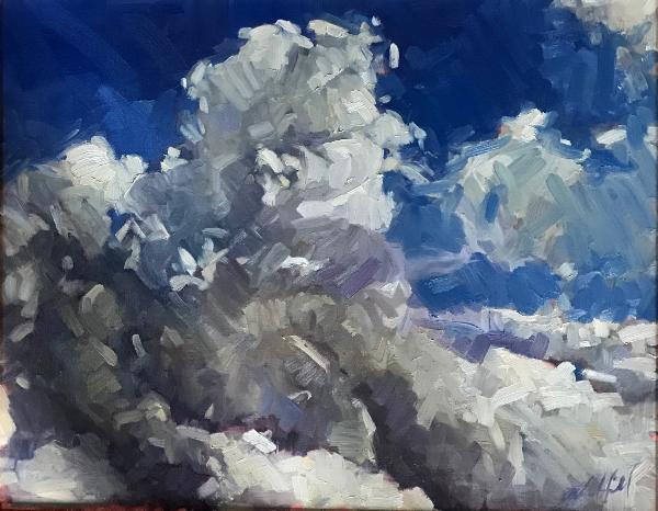 Clouds 3 16x20" oil sold