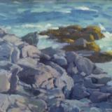 Rocks and Surf 18x24" oil sold