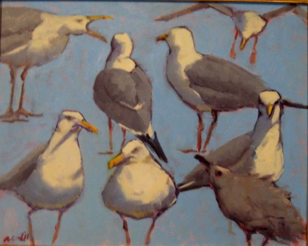 Blue Gulls  16x20" oil