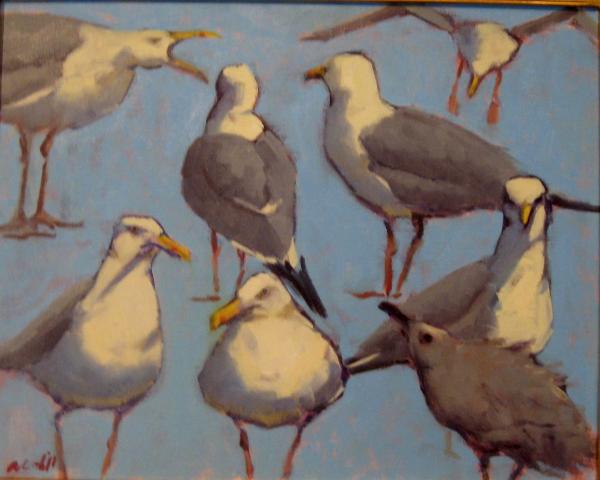 Blue Gulls  16x20" oil sold