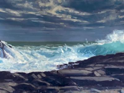 Christmas Cove Storm 24x48" oi