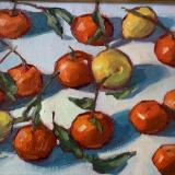 Tangerines 2  9x12" oil