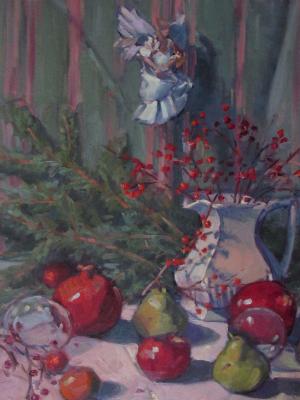 Christmas Still Life 18x24" oil