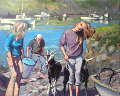 Monhegan Family 24x30" oil