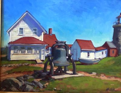 The Bell at the Lighthouse 24x30" oil