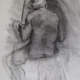 Seated Male 30x40 charcoal