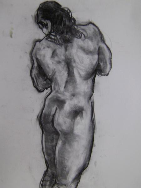 Standing Male 24x36" charcoal